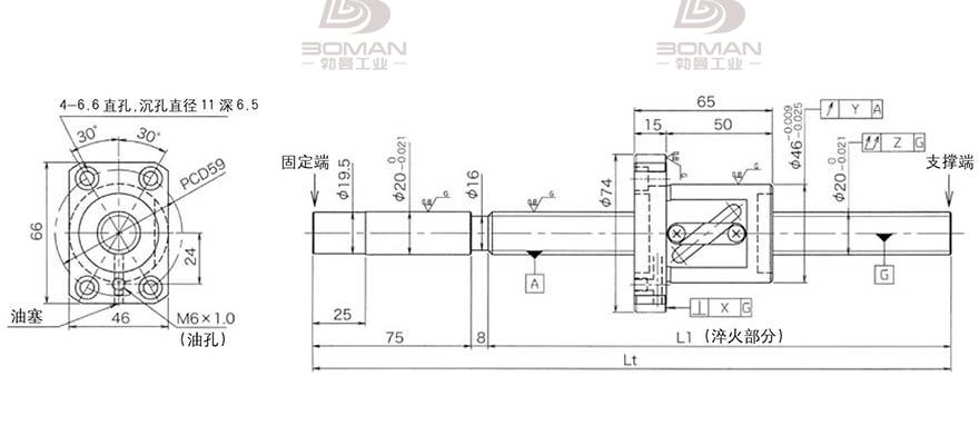 KURODA GG2010DS-BALR-1005A 黑田精工丝杆价格