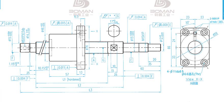 TBI XSVR02010B1DGC5-499-P1 tbi精密滚珠丝杆